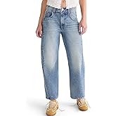 Aeropostale Women's Mid-Rise Barrel Leg Jean