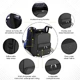 iMedic Deluxe Wheelchair Bag Black Back of Chair Backpack H37 x W33 x D18cm view 2