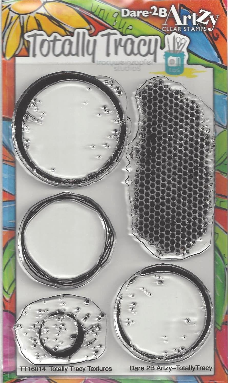 Dare 2B Artzy Totally Tracy Textures Clear Cling Rubber Stamps