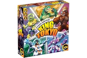 IELLO: King of Tokyo, New Edition, Strategy Board Game, Space Penguin Included in the Box, For 2 to 6 Players, 30 Minute Play Time, For Ages 8 and Up