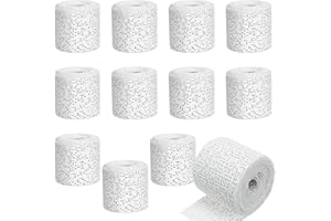 Plaster Cloth Rolls for Crafts Plaster Gauze Bandages White Gauze Strips Wrap Bandage for Art Project Belly Casts Mask 2" x 1