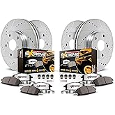 PowerStop Z36 Truck &amp; Tow Brake Pad &amp; Rotor Kit Front &amp; Rear K2798-36 | Jeep Wrangler, Jeep Wrangler JK Carbon Fiber Ceramic Brake Pads + Drilled &amp; Slotted Rotors