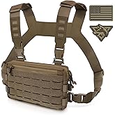 WYNEX Tactical Chest Rig Pack for Men, Running Chest Bag with Front Loop Recon Chest Rigs for Hunting Outdoor EDC