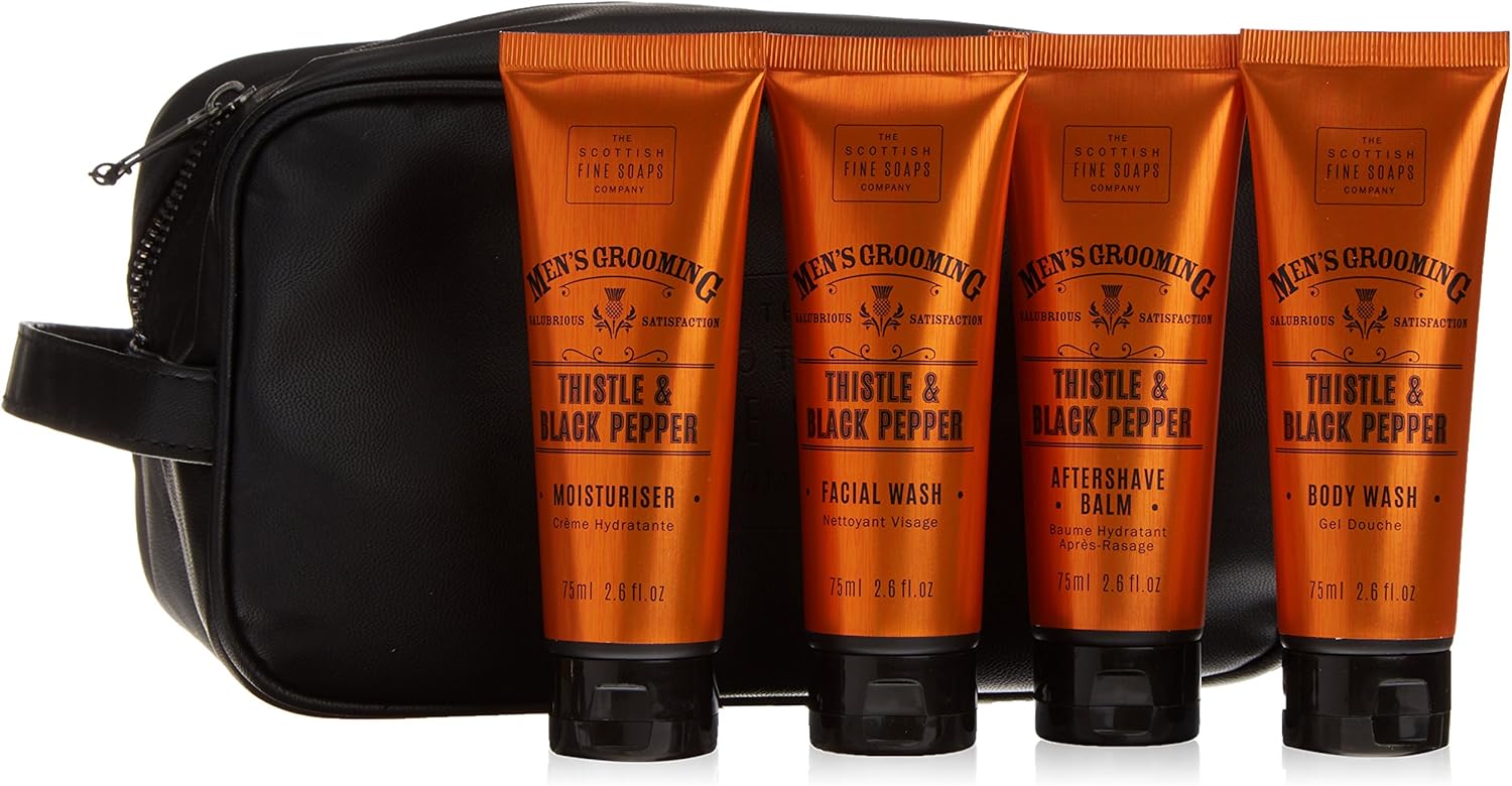 Scottish Fine Soaps Thistle & Black Pepper Travel Bag, 1 stück (1er Pack)