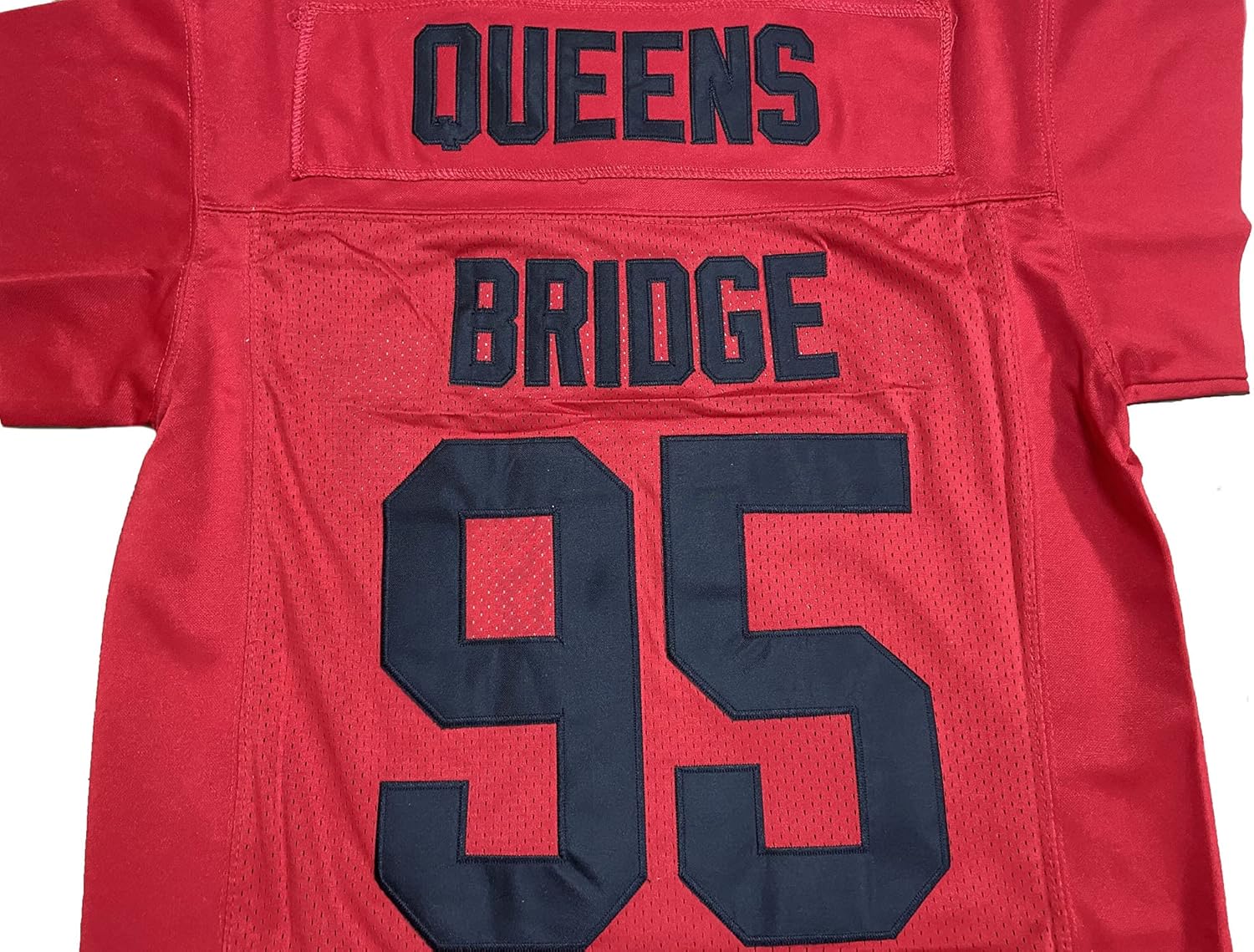 95 Red Football Jersey Stitched Men Movie Jersey S-3XL: Clothing