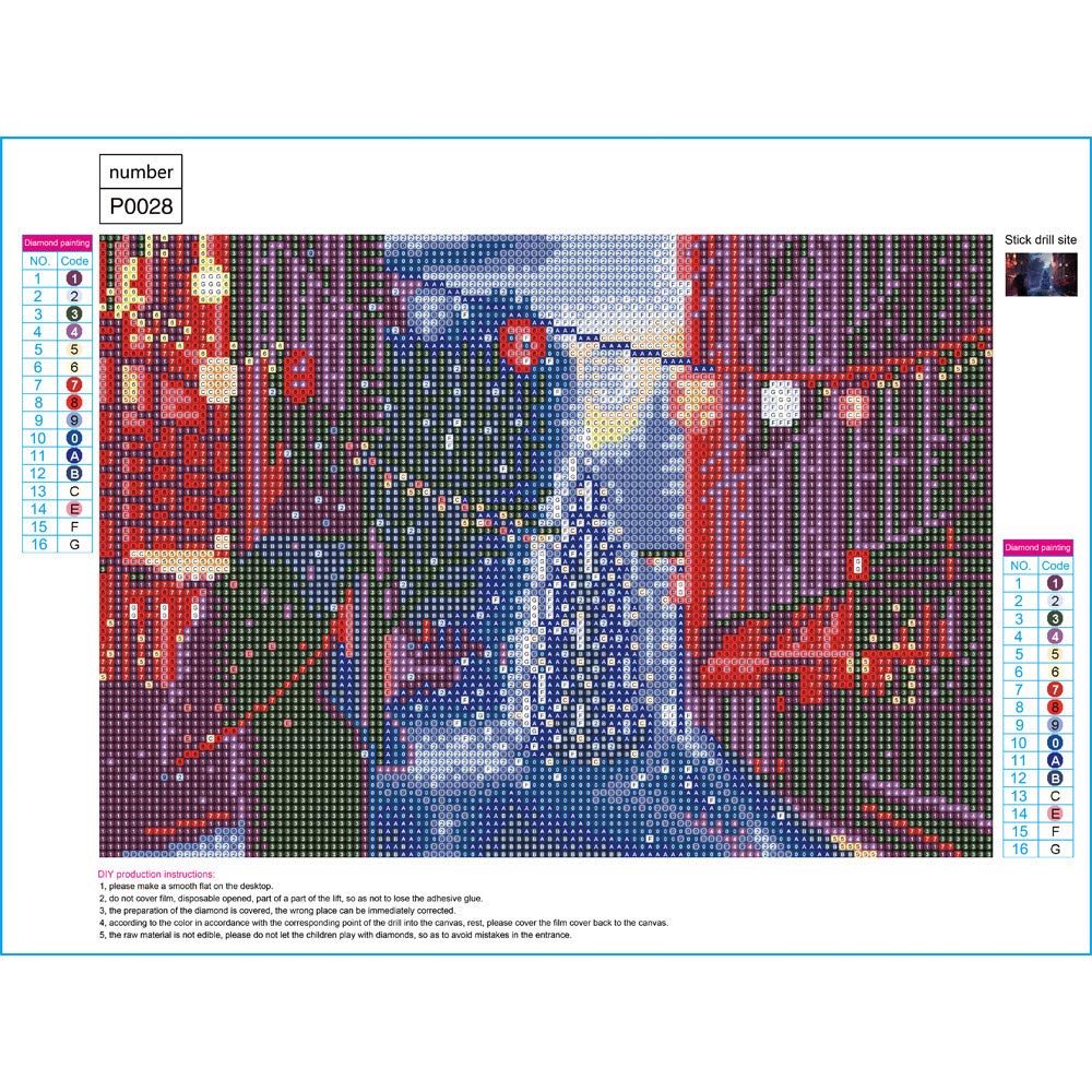 Rameng- Diamond Painting Noel 5d Pintura de Diamante decoración de ...
