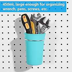 FRIMOONY Pegboard Hooks, with Bins, Peg Locks, for