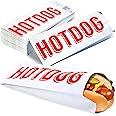 Grease-proof, Warming Foil Hotdog Wrapper Bags 75pk. Classic HotDog Bags in Aluminum Wrap, Keep Hot Dog Warm and Fresh. Super Durable Perfect Party Supplies for Carnival, Fundraiser, Concession Stand