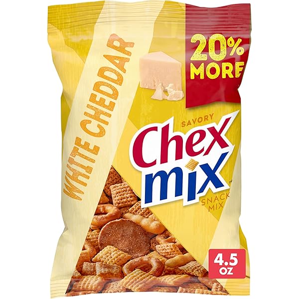 CHEX MIX SAVORY WHITE CHEDDAR SNACK MIX, 4.5...
