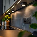 BG Electrical Evolve Double Switched Power Socket Matt Black 13A PCDMB22B view 7