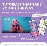 Cookie Box Original Crochet Kit for Beginners Jellyfish Jenny Amigurumi Gift Set view 3