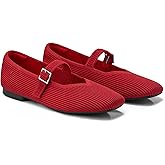 VIVAIA Women's Margot Mary Jane Square-Toe Ballet Flats