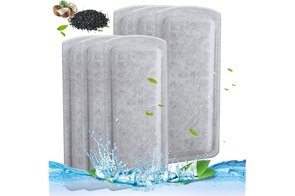 BLBAISH 6/12 Pack Fish Tank Filter Cartridges for Marina Slim Filters S10/S15/S20 - Quadruple Filtration - Replacement Filter
