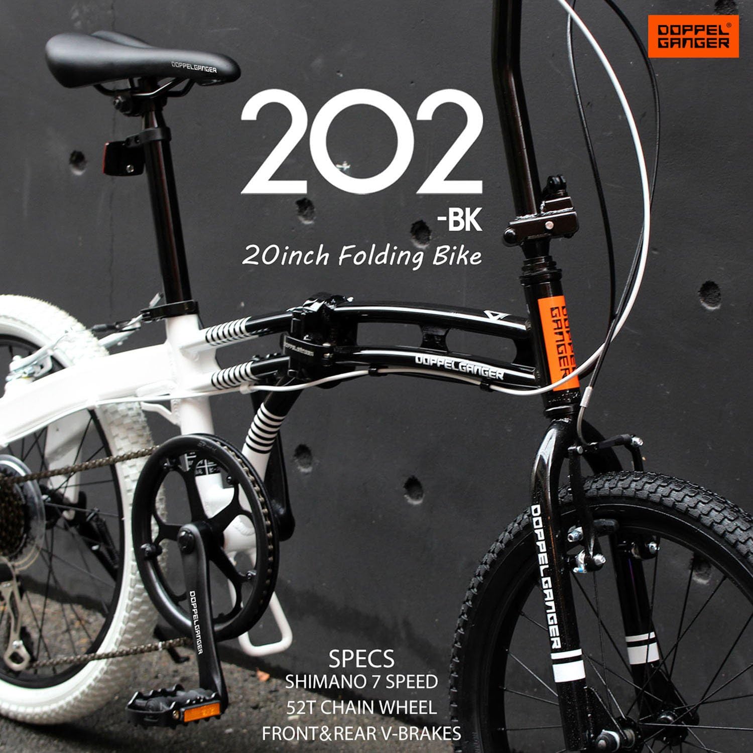Amazon Doppelganger ドッペルギャンガー インチ ライトウェイトフォールディングバイク Bmxファットタイヤ Blackmaxシリーズ Dottwo 2 Bk ドッペルギャンガー Doppelganger 折りたたみ自転車