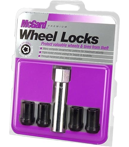 Amazon.com: McGard 24526 Cone Seat Wheel Locks Black (M12 x 1.5