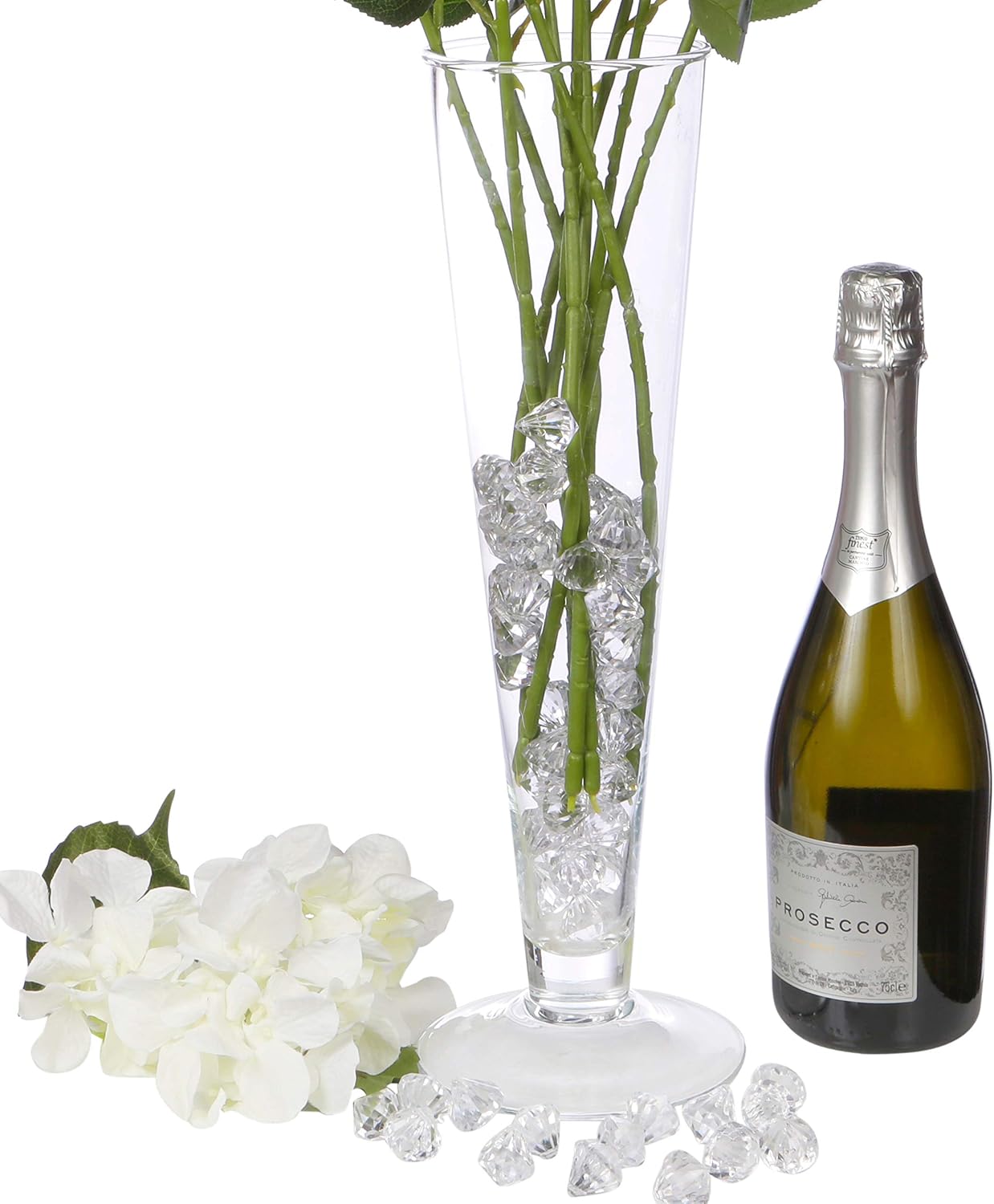 Large Fake Acrylic Diamond Gems Decoration Scatter Crystals Wedding Table Confetti Party Decoration (Clear) - Image 5