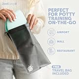Jool Baby Folding Travel Potty Seat for Girls Aqua Fits Most Toilets view 3