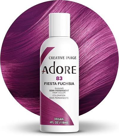 Adore Shining Semi Permanent Hair Colour 83 Fiesta Fuchsia