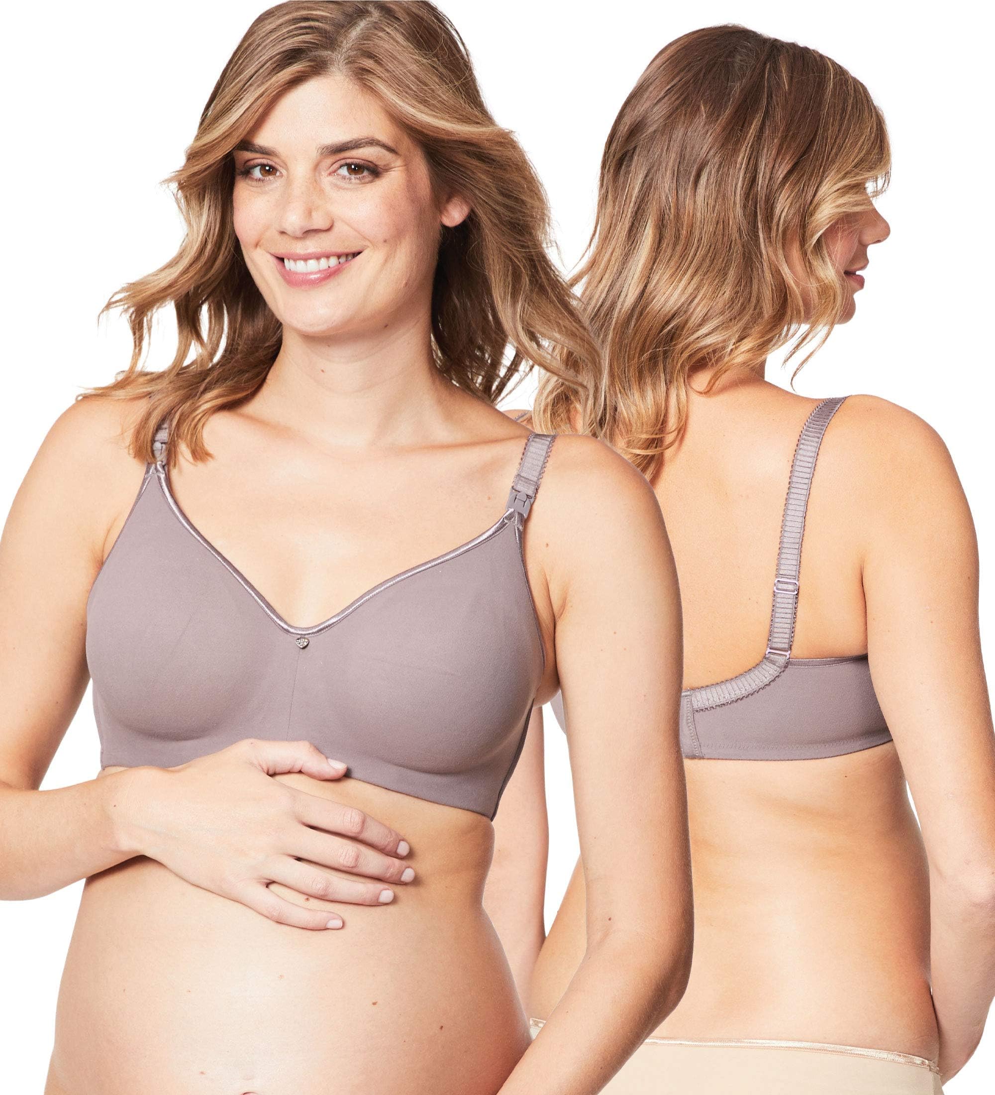 Cake Maternity Croissant Soft Wire Nursing Bra for Breastfeeding, Full Cup Flexi Wire Supportive Maternity Bra
