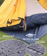 HIKEMAN Camping Tarp Footprint Groundsheet Hexagon Tent Awning L 315x270 cm view 4