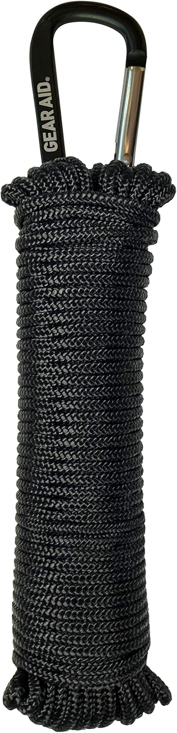 GEAR AID 325 Paracord and Carabiner, Utility Cord for Camping and Hiking,: Sports & Outdoors