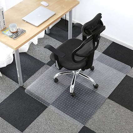 Kinlo Bodenschutzmatte 70x120cm Pvc Stuhlmatte Abriebfest
