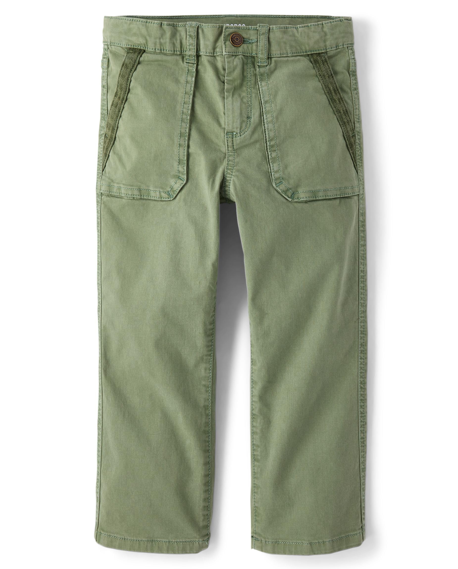 Gymboree,Boys,and Toddler Woven Pull on Cargo Jogger Pants,Capers,5 Years