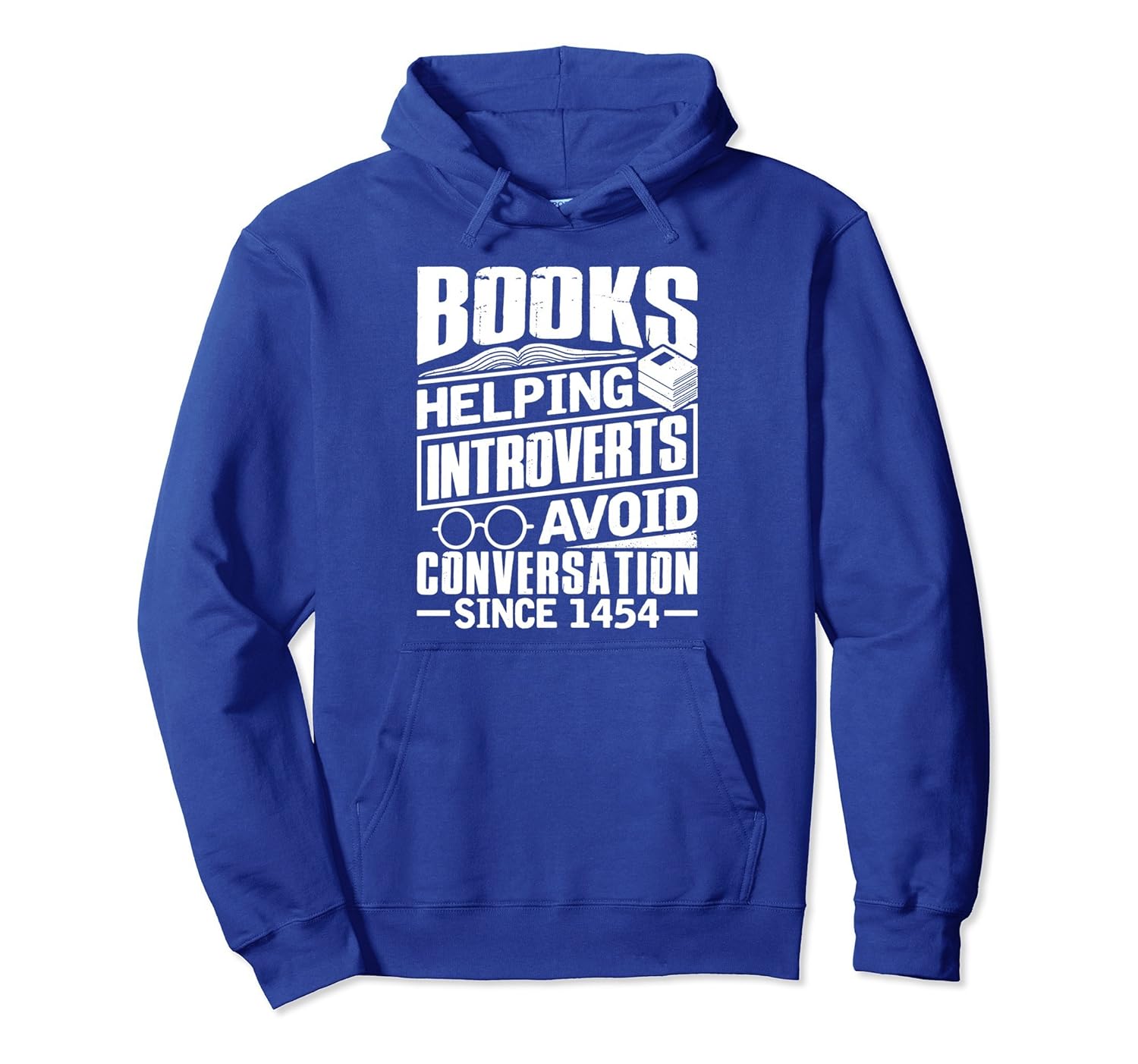 Book Helping Introverts Avoid Conversation Since 1454 Hoodie-Rose