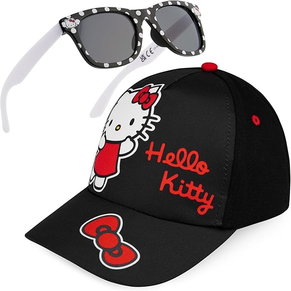 Amazon.com: Hello Kitty Hat Bundle - Baseball Cap with Bow and