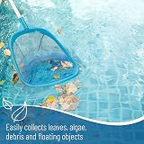 LATERN 60cm Pool Skimmer Net with Aluminum Pole Fine Mesh Green view 6