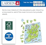 Larsen A23 Ireland Jigsaw Puzzle Topographic Map 65 Pieces - Educational, view 8
