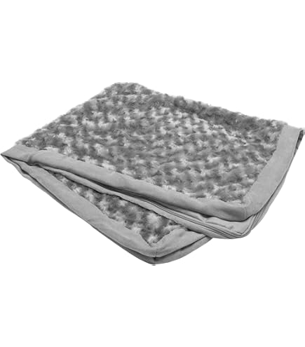 Calming Dog Bed Cover - Washable Plush Replacement Cover With Waterproof Liner (41x27x3.5")