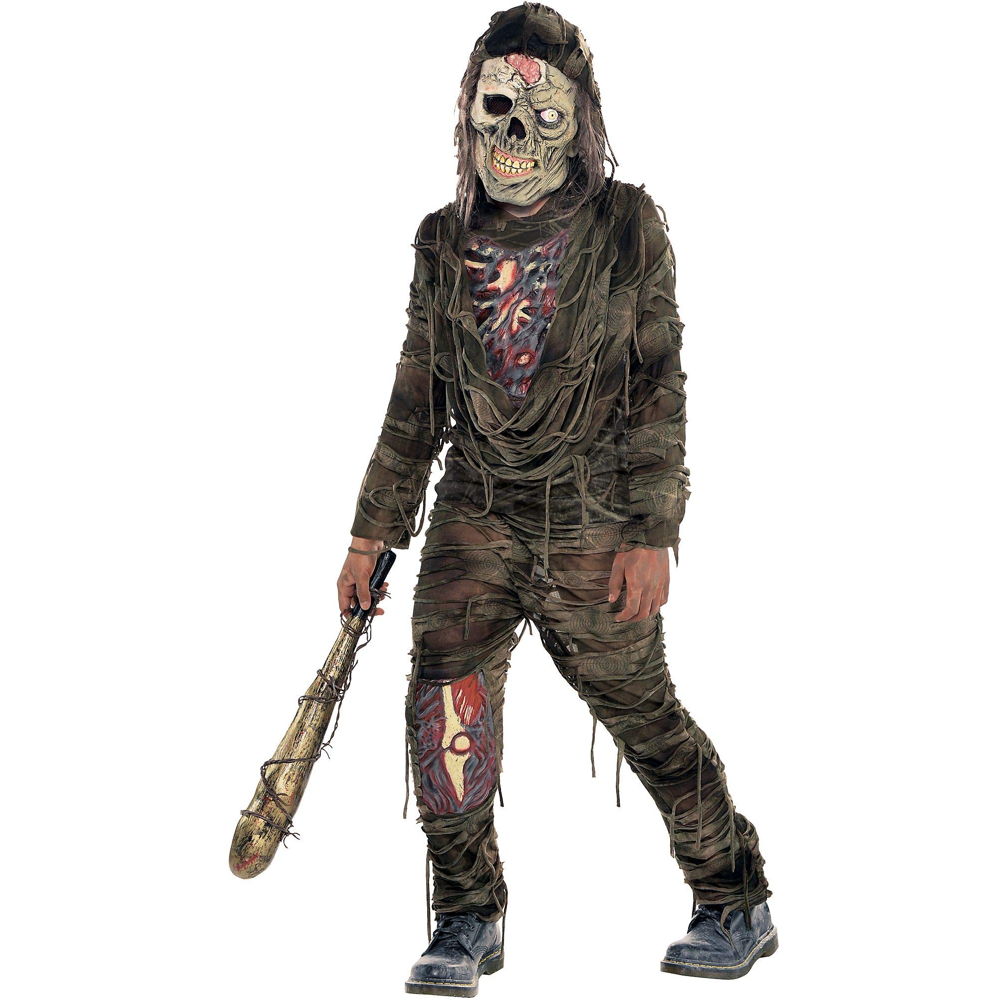 Boys Creepy Zombie Halloween Costume with Accessories