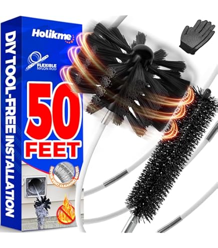 Eastman Lint Wizard 8-Foot Dryer Vent Cleaning Extension Rod Kit | 4 Flexible 2-Ft Rods | For Longer Vents - View #10