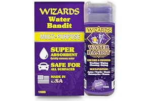 Wizards Water Bandit - Multi Purpose Synthetic Drying Chamois for Autos, Trucks, Boats, Motorcycles, and Homes - Machine Wash