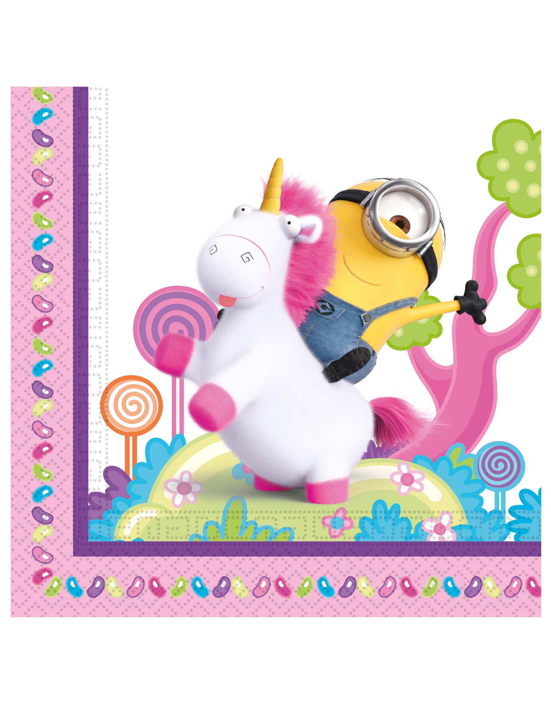Universal Despicable Me 91384 Napkins, White, Mittel