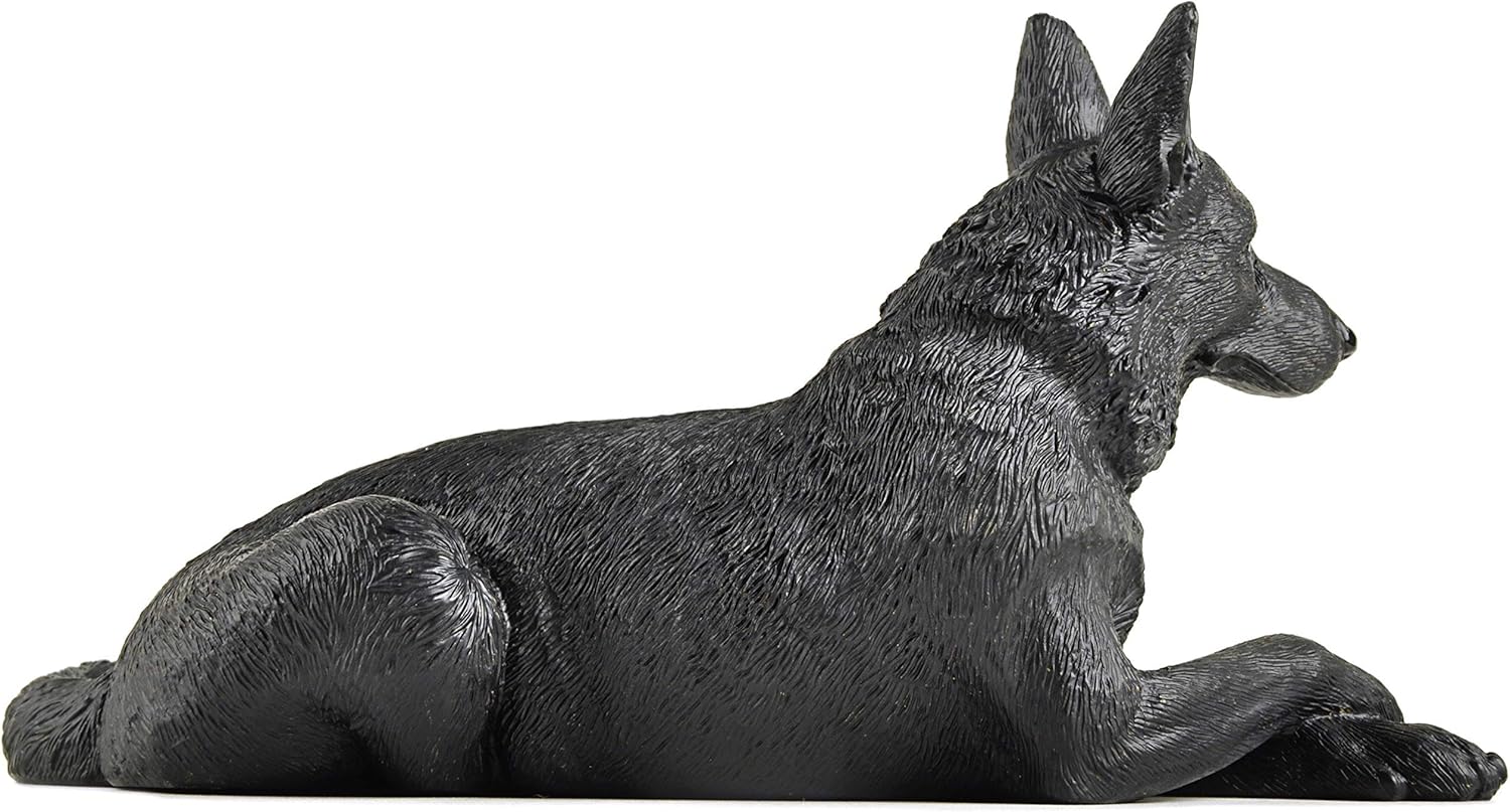 Boulevard East Concepts Black German Shepherd Dog Breed Collectible Figurine: Home & Kitchen