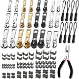 Haraqi Zip Repair Kit 105pcs - Universal Zipper Pull Replacement Set view 1