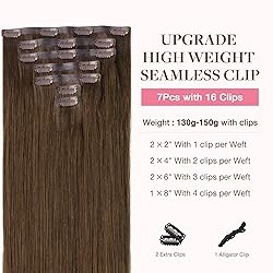 GOO GOO Clip in Hair Extensions Real Human