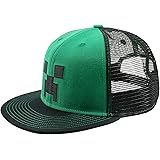JINX Minecraft Creeper Face Premium Youth Snap Back Hat