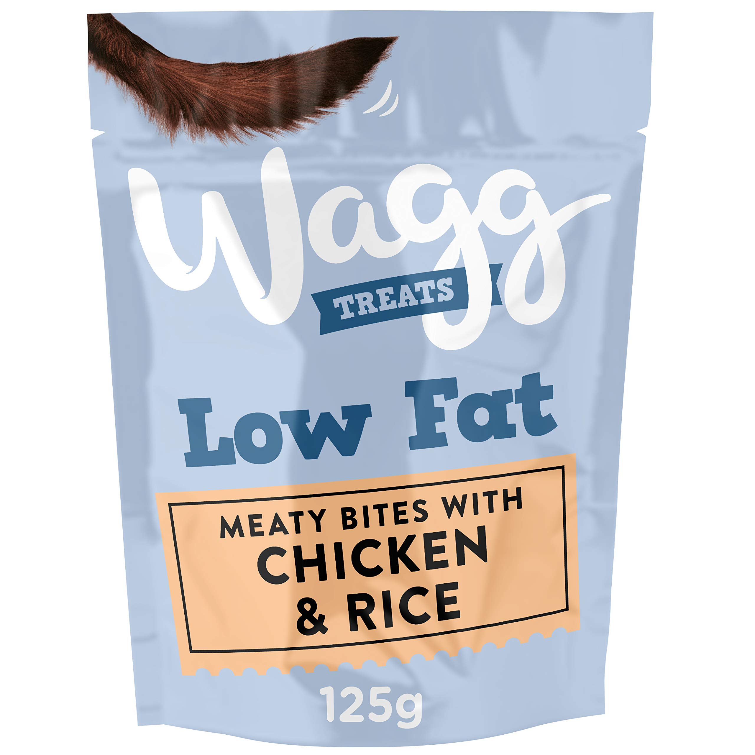 Wagg Low Fat Meaty Bites Chicken & Rice Dog Treats 125g (Pack of 7) - Oven Baked