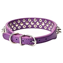 Aolove Mushrooms Spiked Rivet Studded Adjustable