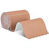 Extra Wide Kinesiology Tape Precut Strips, (4" x 10",10Pcs) Waterproof Breathable Latex Free Tape for Ankle Wrists Knees Elastic Running Tennis Swimming Football Sports Activities Tapes (Flesh)