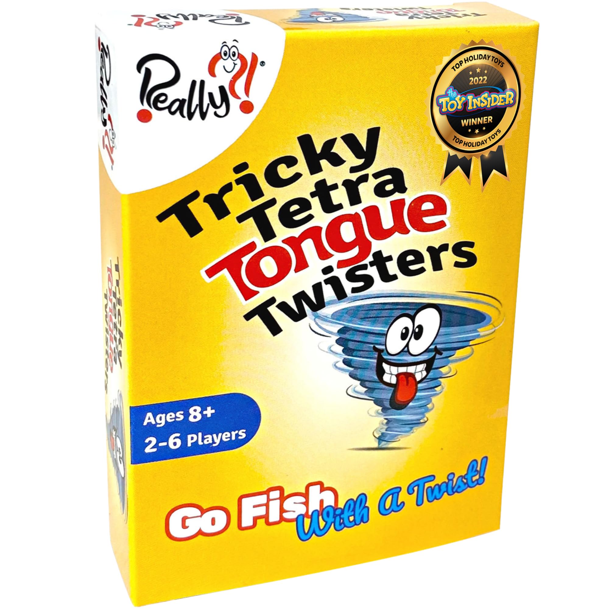 Really?! Tricky Tetra Tongue Twisters, Card Game for Kids and Adults, Family Party Game, Kids 8-12, Fun SLP Learning Games, Gifts for Boys Girls, Memory Games