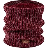 MSDC Winter Scarf for Women Neck Gaiter Warmer Chenille Fleece Face Mask Covering for Cold Weather Gifts
