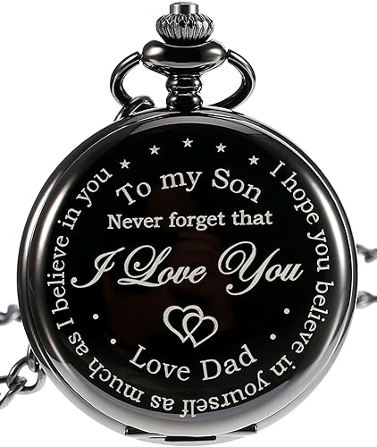 engraved pocket watch for husband