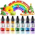 Oil Based Food Coloring Set for Chocolate - 7 Colors x 6ml Rainbow Oil Based Food Colouring Dye for Sugar Candy Melts, Tastel