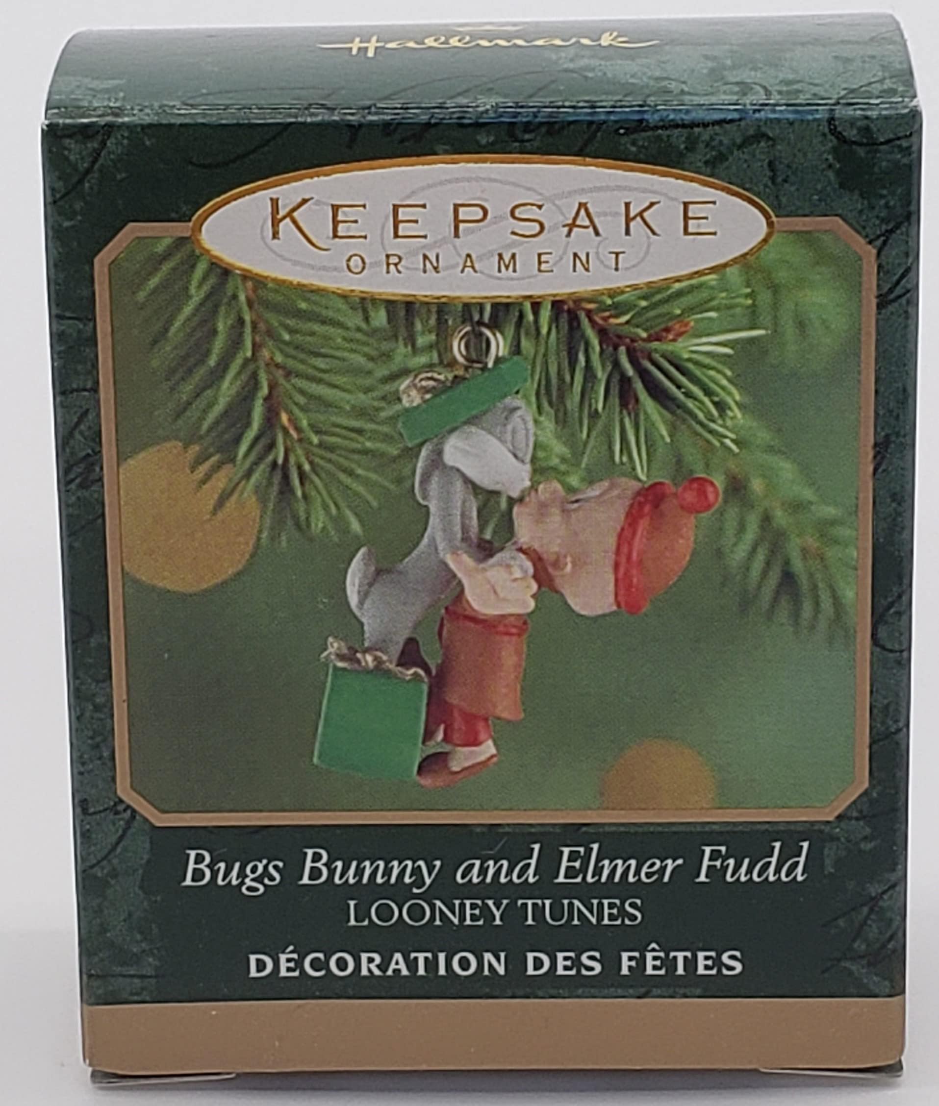 Hallmark Keepsake Miniature Ornament Bugs Bunny and Elmer Fudd