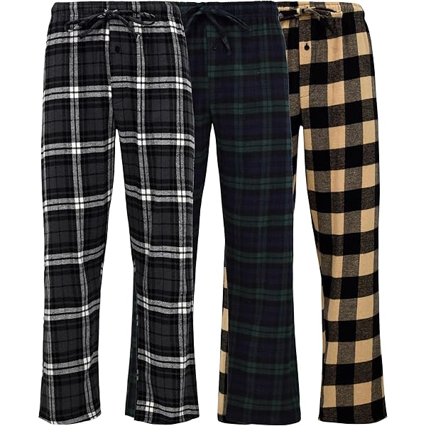 Andrew Scott Men's Super Soft Flannel Plaid Pajama Pants