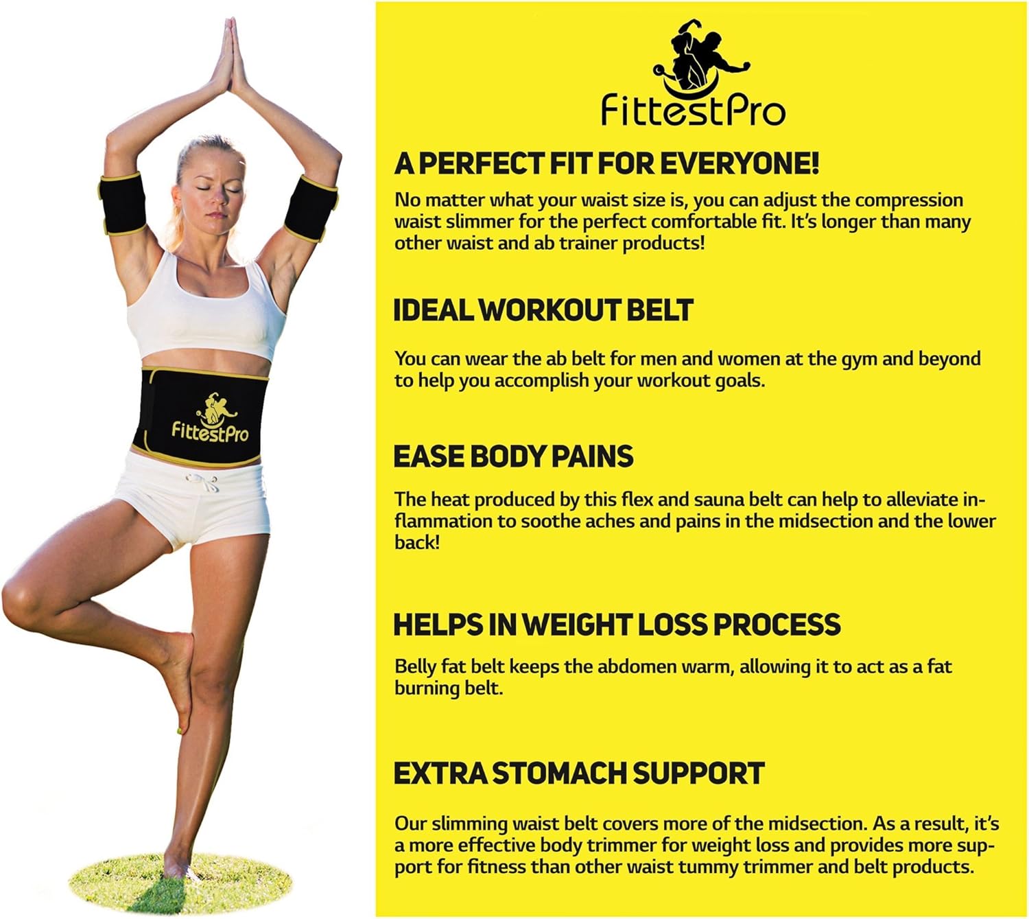 pro fitness slimmer waist belt